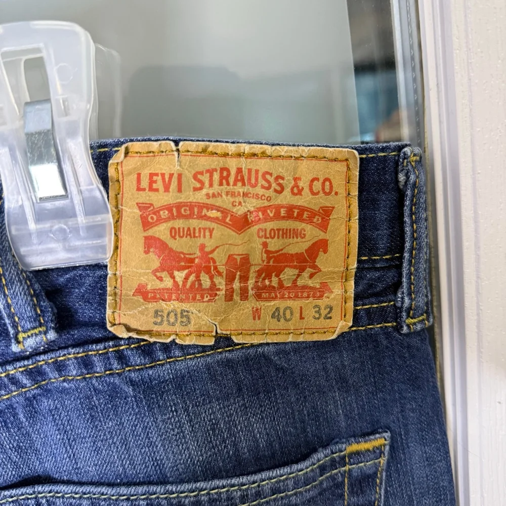 Men's Levi's Blue Straight Jeans Waist 40
